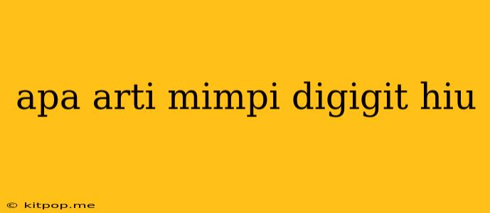 Apa Arti Mimpi Digigit Hiu