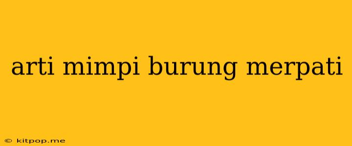 Arti Mimpi Burung Merpati