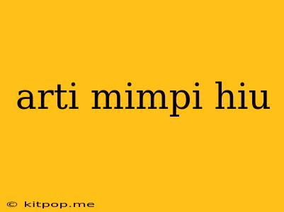 Arti Mimpi Hiu