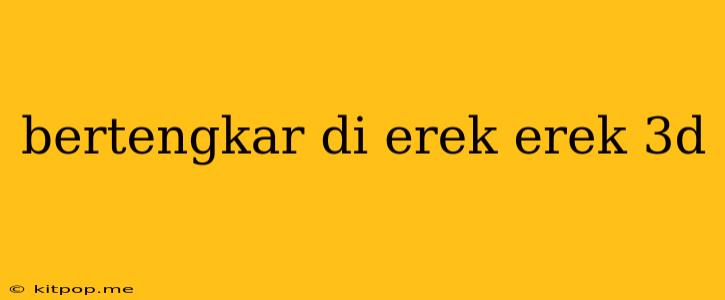 Bertengkar Di Erek Erek 3d