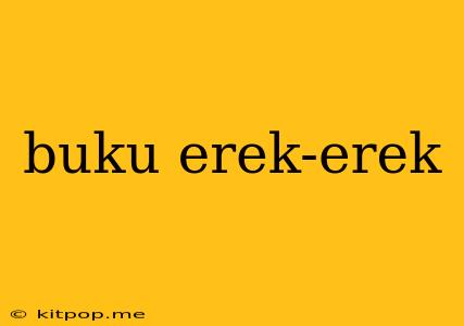 Buku Erek-erek