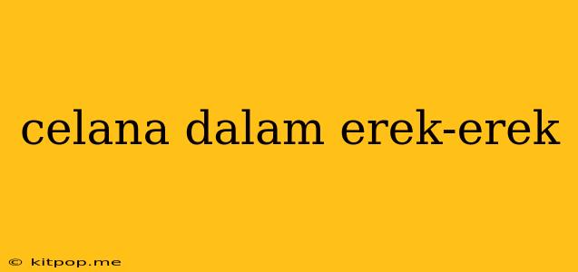 Celana Dalam Erek-erek