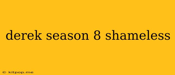 Derek Season 8 Shameless