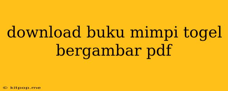 Download Buku Mimpi Togel Bergambar Pdf