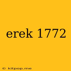 Erek 1772