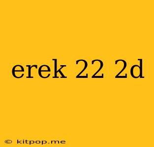 Erek 22 2d