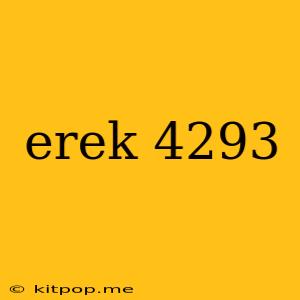 Erek 4293