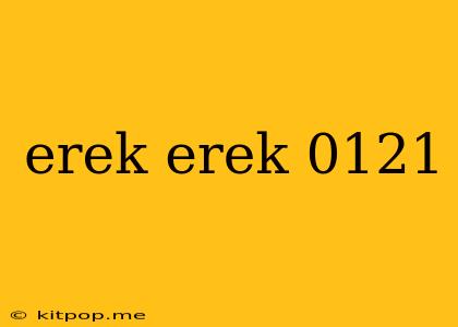 Erek Erek 0121