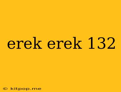 Erek Erek 132