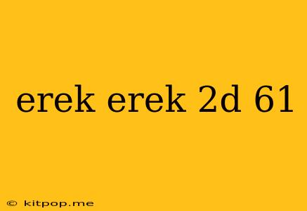 Erek Erek 2d 61