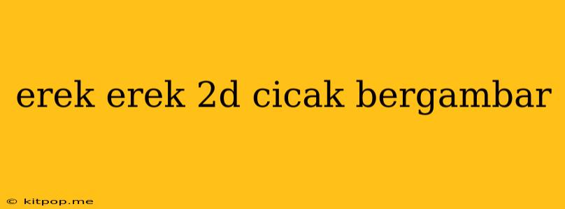 Erek Erek 2d Cicak Bergambar