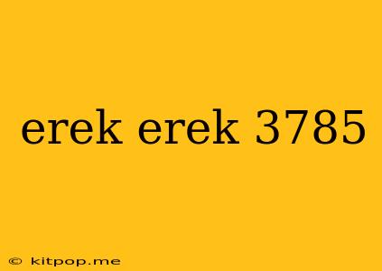 Erek Erek 3785