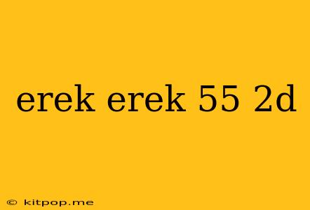 Erek Erek 55 2d