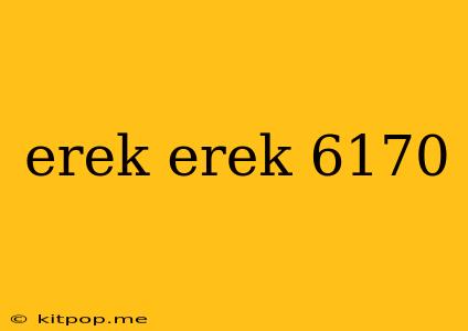 Erek Erek 6170