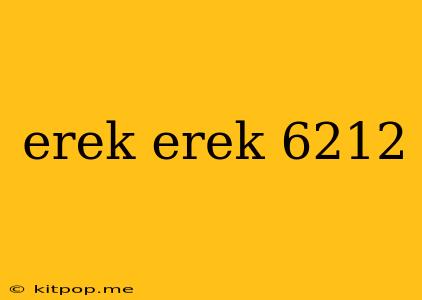 Erek Erek 6212