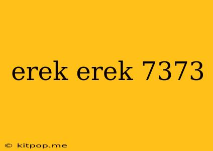 Erek Erek 7373