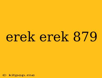 Erek Erek 879