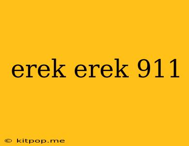 Erek Erek 911