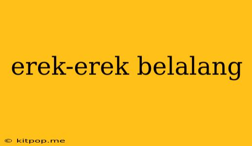 Erek-erek Belalang