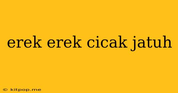 Erek Erek Cicak Jatuh