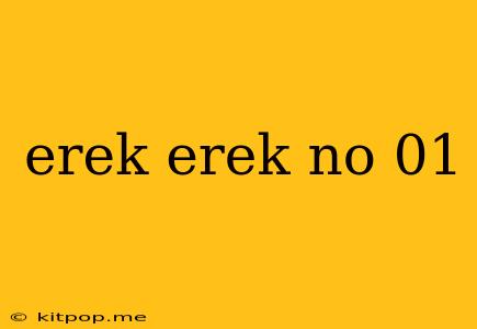 Erek Erek No 01