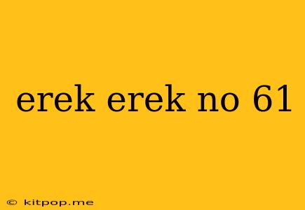 Erek Erek No 61