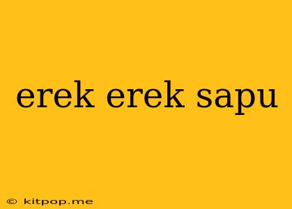 Erek Erek Sapu