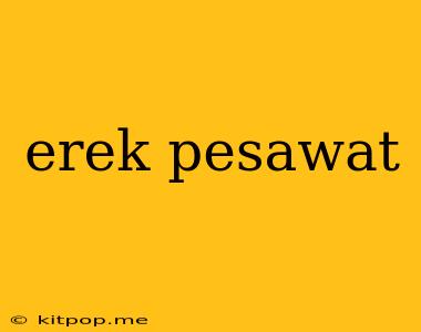 Erek Pesawat