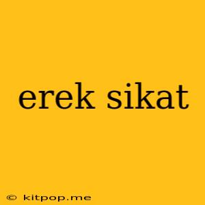 Erek Sikat