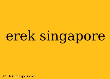 Erek Singapore