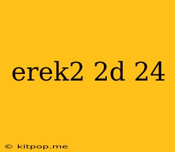 Erek2 2d 24