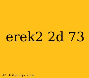 Erek2 2d 73