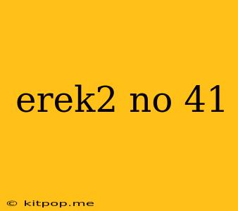 Erek2 No 41