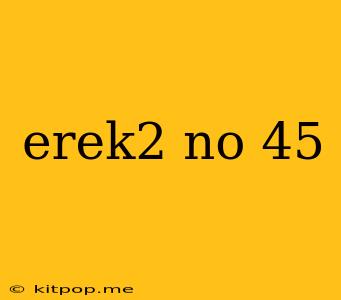 Erek2 No 45