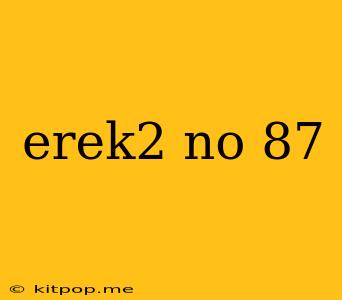 Erek2 No 87