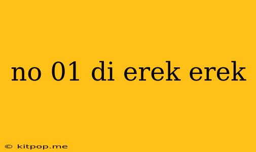 No 01 Di Erek Erek