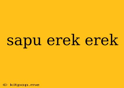 Sapu Erek Erek